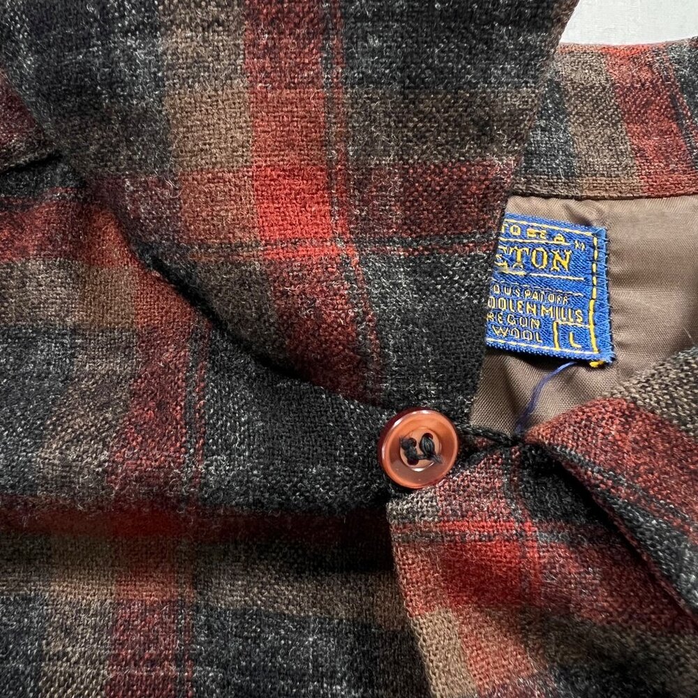 Vintage 1962 Pendleton Board Shirt Loop Button Co… - image 5